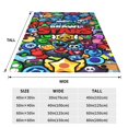 thumbnail image 4 of Manta de franela cálida y acogedora de Brawl Stars para sala de estar, dormitorio, cama, sofá, coche, mantas de vellón para todas las estaciones, regalos para niños, adolescentes y adultos, 50 x 40, 4 of 8