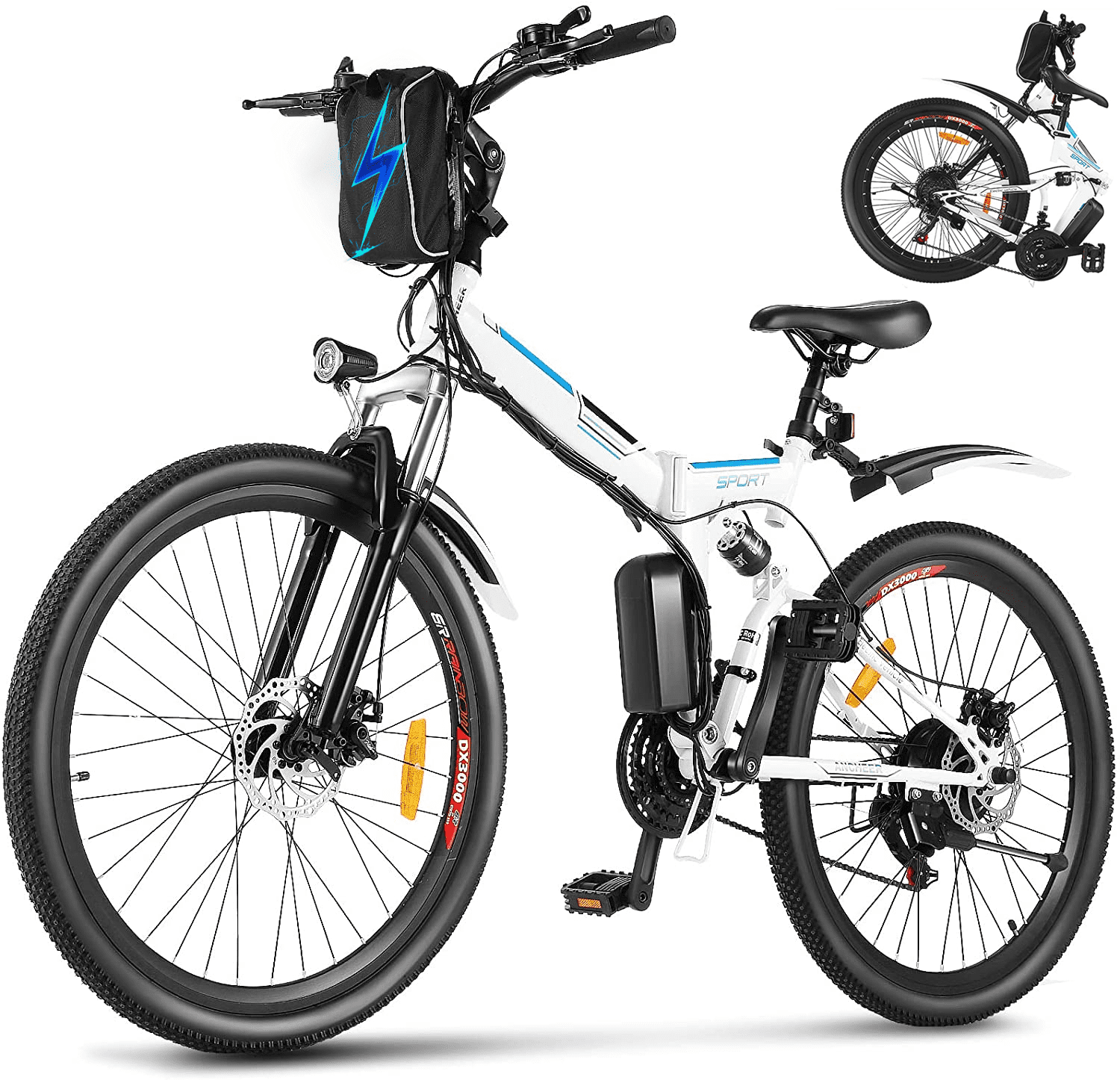 Details about   VIVI 26'' 500W Electric Bike Mountain Bicycle 36V 10.4Ah Li-Battery 21Speed Gear 