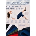thumbnail image 2 of Catherines Women's Plus Size The Knit Jean Capri (With Pockets), 2 of 5