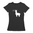 thumbnail image 1 of Llama Meow Graphic Design Women's T-shirt, 1 of 1