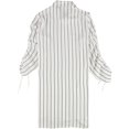 thumbnail image 2 of bar III Womens Tie Sleeve Button Up Shirt, White, XX-Small, 2 of 2