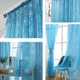 thumbnail image 3 of Curtains Snowflake Sheer Curtains Cute Snow Print Voile Drapes for Living Room Bedroom Privacy Light Diffusing Window Curtain Rod Pocket, 3 of 4