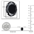 thumbnail image 5 of Dazzlingrock Collection 7x5 mm Oval Cut Black sapphire Solitaire Stud Earrings for Women (Color Black, Clarity Highly Included) in 925 Sterling Silver, 5 of 6