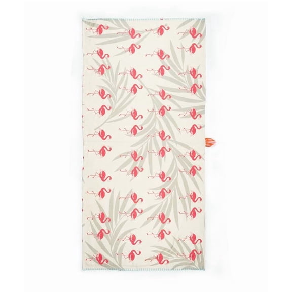 Thirsty Towel Bamboo Bath Towel 460 Gsm | Super Soft & High Absorbency Towels, Quick Dry Bath Towels Large Size (Tropical Flamingo)