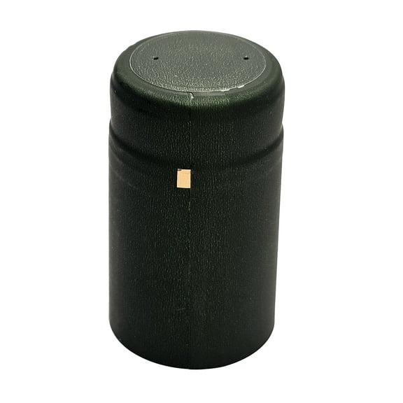 PVC Heat Shrink Capsules For Wine Bottles - Metallic Green 100 count