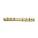 thumbnail image 5 of Clip dorado de 6 polos con forma de O, clip chapado en metal, interruptor, accesorio para libreta A6, clip de papelería, 5 of 5