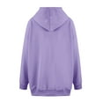 thumbnail image 4 of ZyeKqe Oversized Hoodies for Women Fleece Lined Long Sleeve Hooded Sweatshirts Loose Fitted Fall Top, 4 of 4