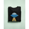 thumbnail image 3 of Pizza Ufo Design Sweatshirt Men -Image by Shutterstock, Male x-Large, 3 of 4