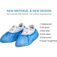 thumbnail image 5 of Shoe Covers Disposable Non Slip for Indoors- Waterproof Shoes Protector Cover-Durable Boot Booties Covers Fits Up To Size 11 US Men and 13 US Women,Large,Blue, 5 of 8