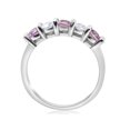 thumbnail image 4 of 1 ct Pink Sapphire & Diamond Ring 14K White Gold, 4 of 4
