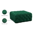 thumbnail image 2 of Meridian Furniture Ariel Green Velvet Ottoman/Bench, 2 of 4