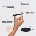 thumbnail image 2 of Kitsch Black Hair Ties No Damage - Strong, Stretchy Hair Bands | Soft Nylon Ponytail Holders, Snag-Free Rubber Bands, Perfect for Updos & Braids | Ideal Gifts for Women - Black, 6pcs, 2 of 4