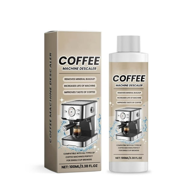 Less Than 5 Cleaning Agents Descaling Solution (2 Uses) Coffee Descaler ForCoffee Machines Effective Descaling Solution & Descaling Solution Works (100ml)