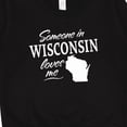 thumbnail image 3 of Inktastic Someone in Wisconsin Loves Me Toddler Sweatshirt, 3 of 4