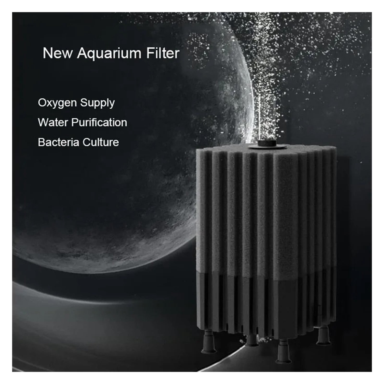 Bio Sponge Filter for Aquarium Fish Tank Shrimp Pond Air Pump Biochemical Filtration Noiseless Foam