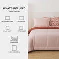 thumbnail image 3 of Mainstays All-in-One Reversible Comforter and Sheet Set, 5-Piece, Twin-XL, Pink Blush, 3 of 13