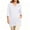 White, variant on Womens Plus Size Longline Elbow Sleeve V-neck Tee with Pockets Loose Outdoor Elegant Tops for Women Trendy Outdoor Shirts 2026