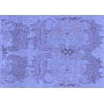thumbnail image 1 of Ahgly Company Indoor Rectangle Abstract Blue Modern Area Rugs, 2' x 4', 1 of 4