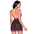 thumbnail image 2 of Babydoll tipo halter Ilusión 42112 Negro G, 2 of 3
