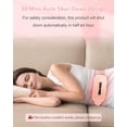 thumbnail image 4 of Rechargeable Heating Pad for Period Pain Relief Electric Heat Pad with 3 Heat Levels and 3 Massage Modes Portable Fast Warming Cramp Belt for Menstrual Pain Gift for Women and Mothers, 4 of 5