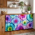 thumbnail image 2 of Abstract Tie-dye Sink Skirt for Bathroom, Self-Adhesive Under Sink Curtain, Modern Colorful Geometric Gradient Hide Pipes & Storage Fabric Cabinet Skirt Cover for Kitchen Laundry 32"x55", 2 of 8