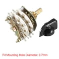 thumbnail image 3 of Selector de perilla rotativa de banda de 6P3T, 6 polos, 3 posiciones, 2 niveles, 3 of 4