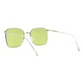 thumbnail image 3 of Womens Sunglasses Thin Square Gold Metal Frame Green Lens UV 400, 3 of 4