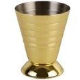 thumbnail image 1 of Taza medidora mágica de 75 ml, acero inoxidable, 3 escalas, accesorio de barra de cóctel, dorado Inevent LF0102-03B, 1 of 7