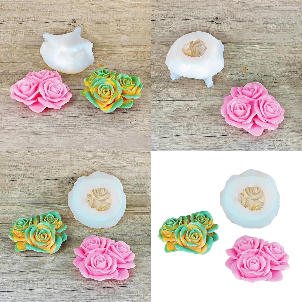 Osdhezcn Multifuntional Silicone Candle Mold Crafting Molds 3D Flower Molds Hand-Making Supplies Present for Crafting Enthusiasts