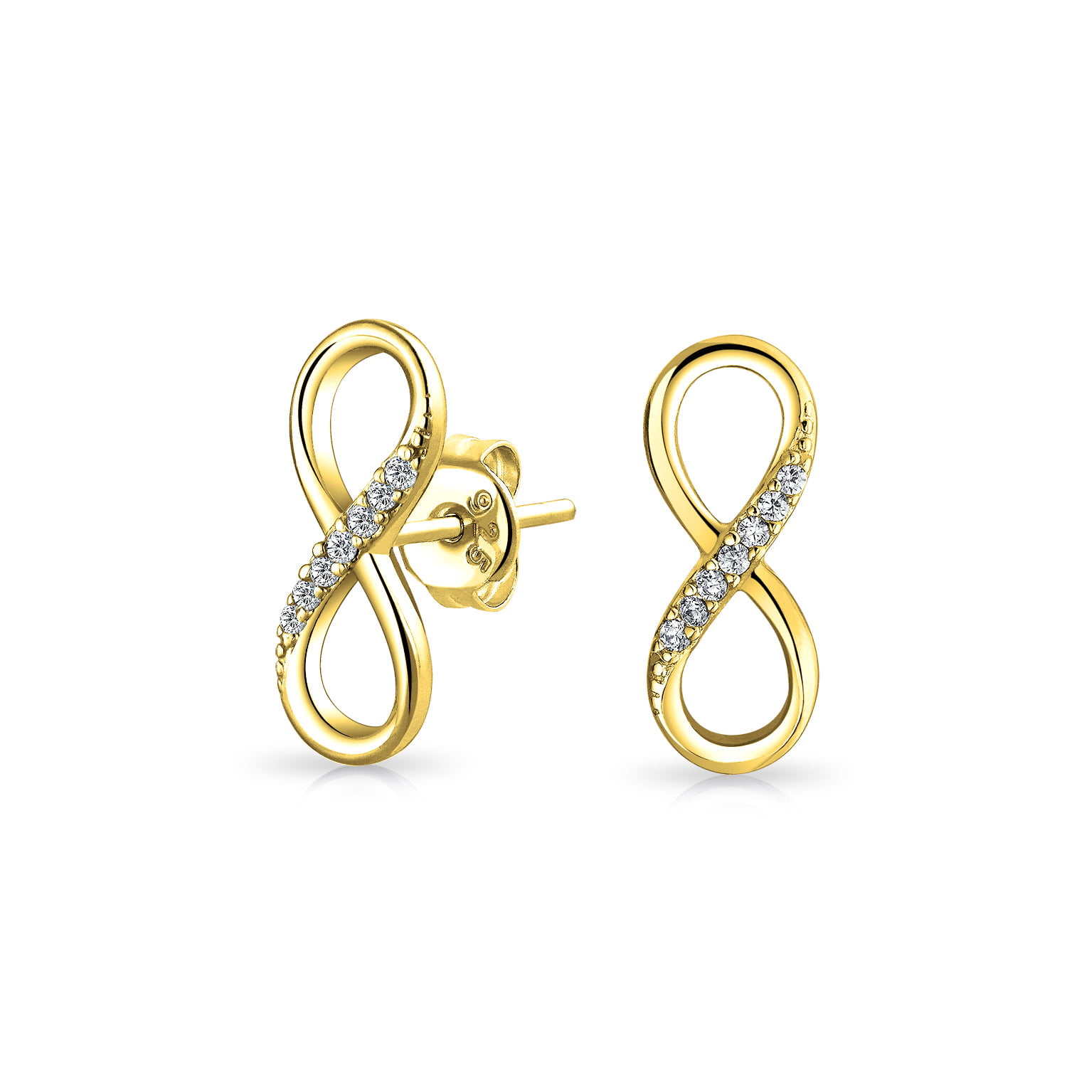 Infinity Math Symbol Eternal Love Sign 925 Sterling Silver Hook Dangle Earrings