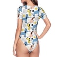 thumbnail image 4 of The Xecao Poodle Dog Women's Crew Neck Body Suit, a short-sleeved bodysuit and basic swimsuit, both comfort and style for dating and daily life, 4 of 9