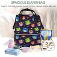 thumbnail image 5 of Pofeuu Owls And Hearts Print Diaper Bag Backpack, Multifunction Travel Pack Maternity Baby Changing Bags, Large Capacity, Waterproof, 5 of 6