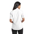 thumbnail image 3 of Port Authority Adult Female Women Plain Short Sleeves Shirt White Medium, 3 of 3