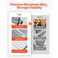 thumbnail image 3 of Aluminum Awning 40 x 42 Inch Durable Lightweight Stable Door Window Canopy for Patio Porch Rain Snow Sun Protection, 3 of 6