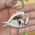 thumbnail image 6 of Cat Dog Sleeping Angel Acrylic Keychain #F Jack Russell Terri UK, 6 of 8