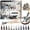 GRAY BROWN TONE SERIES, variant on Flysea 12PCS Acrylic Paint Markers, Soft Brush Art Pens for Rock Ceramic Wood Glass Painting, Drawing & Coloring