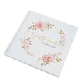 thumbnail image 1 of Wedding Guest Book 120 Pages Elegant Flower Pattern Wedding Sign Book Hard Cover Personalized Guest Signature Album for Party Reception Engagement-pink-, 1 of 10
