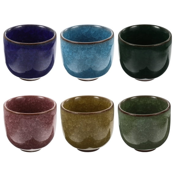 IDEANATEGRATE Succulents Planter Container Purple 6Pcs 2.52X2.52X2.24In
