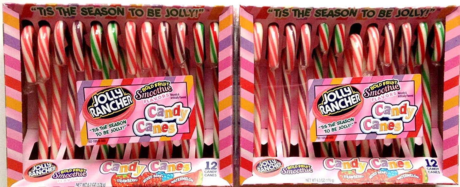 Buy Jolly Rancher Candy Canes in Bold Fruit Smoothie Flavors, 6.3Ounce