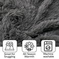 thumbnail image 3 of Cheer Collection Soft and Furry Long Shaggy Hair Throw Blanket, 3 of 5