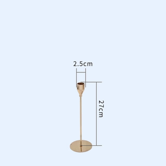 Candelabro de hierro forjado para mesa de comedor, candelabro de hierro forjado para decoración de cenas románticas con velas para el hogar