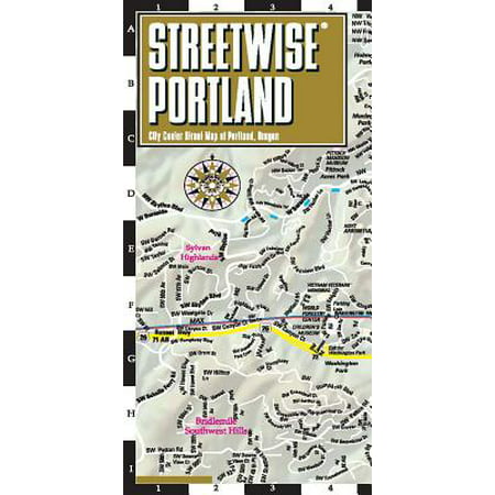 Streetwise Portland Map - Laminated City Center Street Map of Portland,