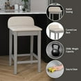 thumbnail image 4 of Hillsdale Furniture Maydena Wood Counter Height Stool, Distressed Gray, 4 of 14