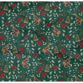 thumbnail image 4 of oneOone Organic Cotton Poplin Twill Fabric Leaves|Floral & Paisley Block Print Fabric By The Yard 42 Inch Wide, 4 of 4