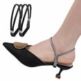 thumbnail image 2 of Correas para zapatos de tacón alto: hebilla de PU/metal, desmontables/antideslizantes, para tacones de mujer, fáciles de ajustar/evitan que se resbalen, 2 of 2