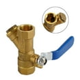 thumbnail image 6 of 1/2" BSP Equal Female Thread Brass Y Type Strainer Filter Ball Valve, 6 of 13