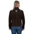 thumbnail image 2 of Scully Womens Expresso Suede Hand Laced Jacket L, 2 of 2