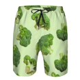 thumbnail image 3 of Balery Broccoli 3 Traje de Baño Estilo Hawaiano para Hombre, Shorts de Secado Rápido con Bolsillos-XX-Large, 3 of 6