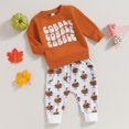 thumbnail image 4 of Okbabeha Toddler Baby Boy Fall Clothes Color Block Long Sleeve Sweatshirt Top and Jogger Pants Sweatsuit Outfits Clothing Set, 4 of 7
