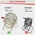 thumbnail image 4 of Set de bingo MR CHIPS Professional de 28 cm de alto con jaula de acero, 4 of 8